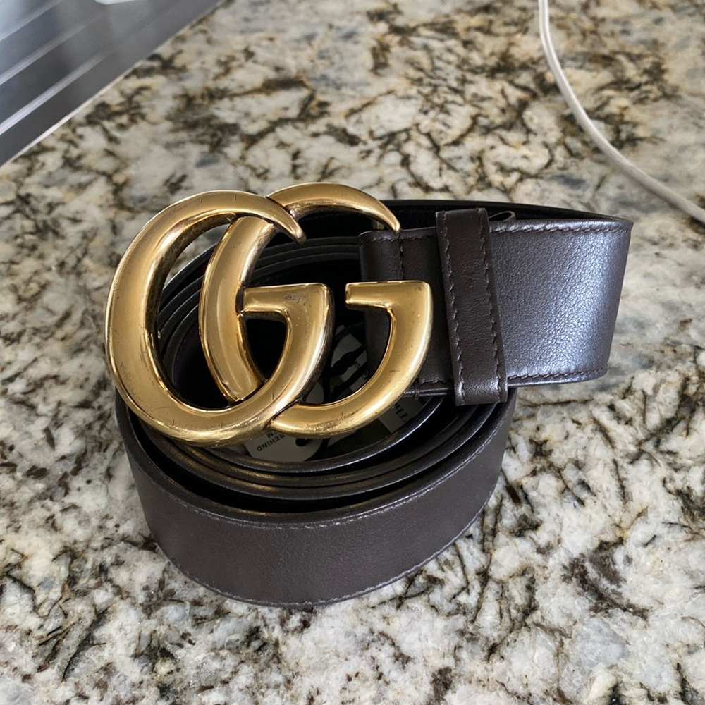 Gucci GG Leather Belt